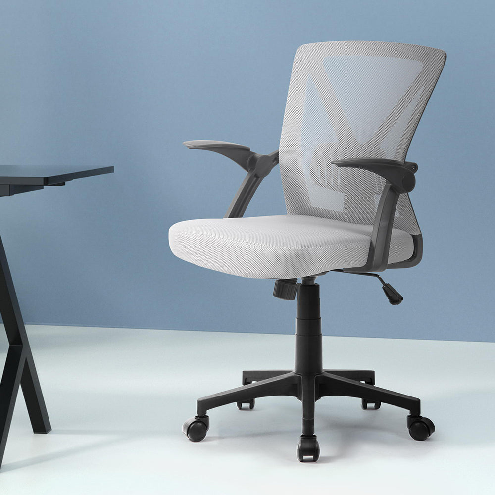 Marlook Mesh Office Chair Mid Back Grey