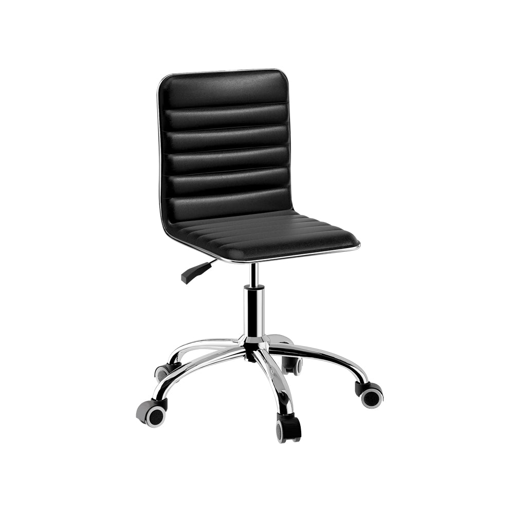 Marlook Office Chair Conference Chairs PU Leather Low Back Black