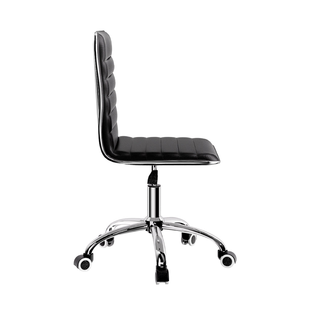 Marlook Office Chair Conference Chairs PU Leather Low Back Black