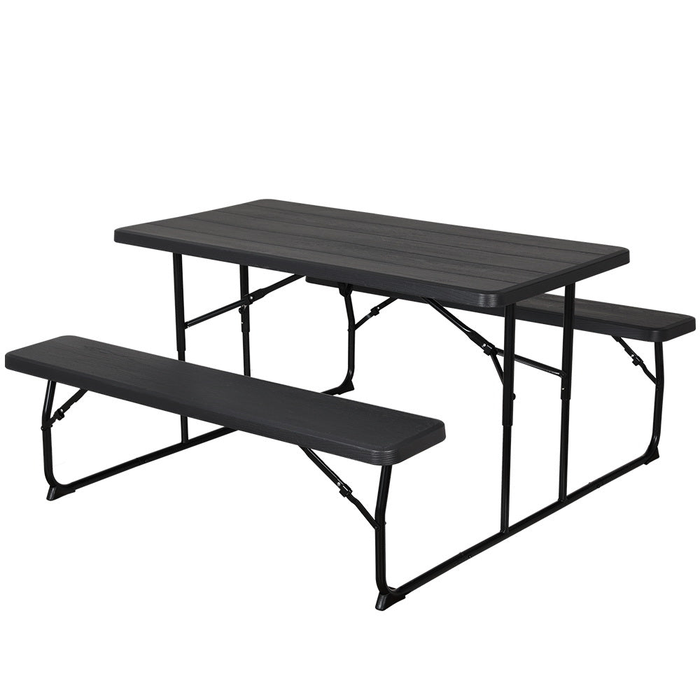 Marlook 3 PCS Outdoor Furniture Dining Set Lounge Setting Patio HDPE Bench