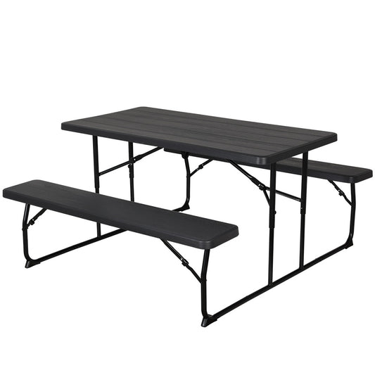 Marlook 3 PCS Outdoor Furniture Dining Set Lounge Setting Patio HDPE Bench