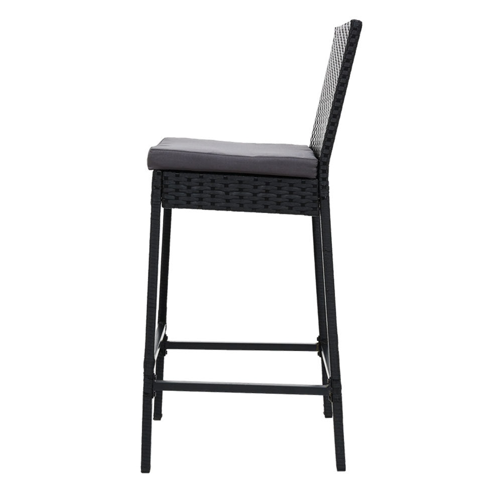 Marlook 2-Piece Outdoor Bar Stools Dining Chair Bar Stools Rattan Furniture