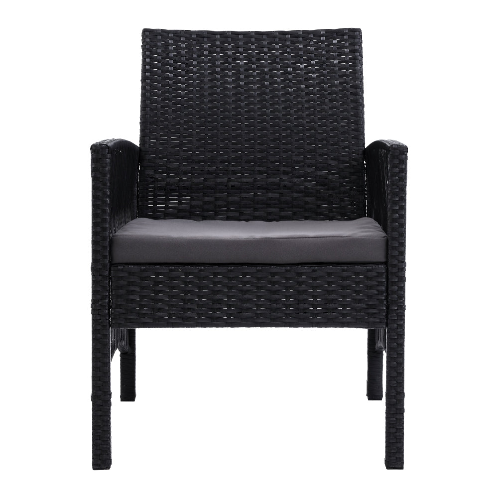 Marlook 2PC Outdoor Dining Chairs Patio Furniture Wicker Lounge Chair Garden