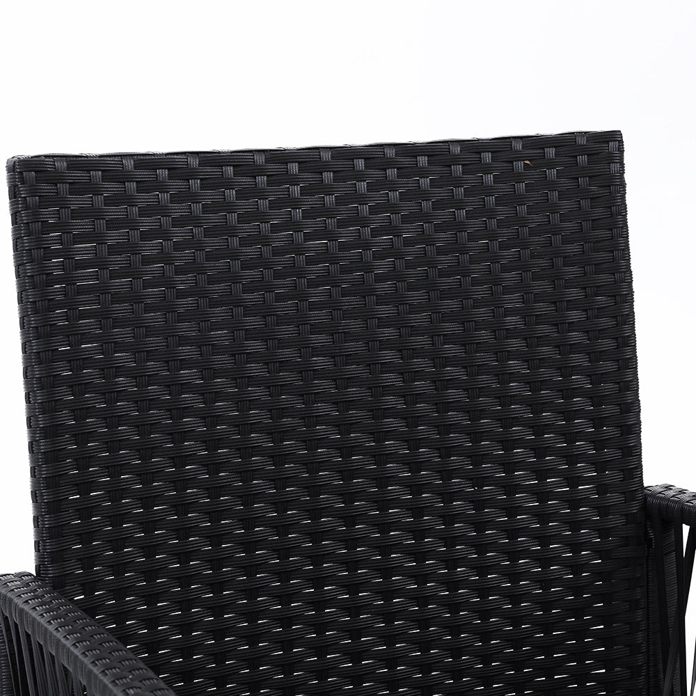 Marlook 2PC Outdoor Dining Chairs Patio Furniture Wicker Lounge Chair Garden