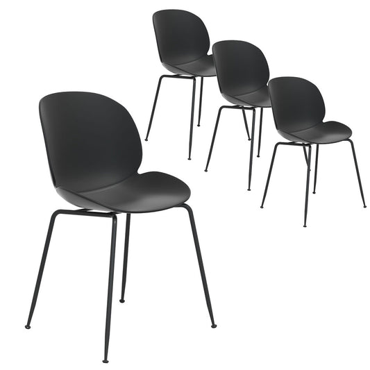 Marlook 4PC Outdoor Dining Chairs Lounge Chair Patio Garden Furniture Black