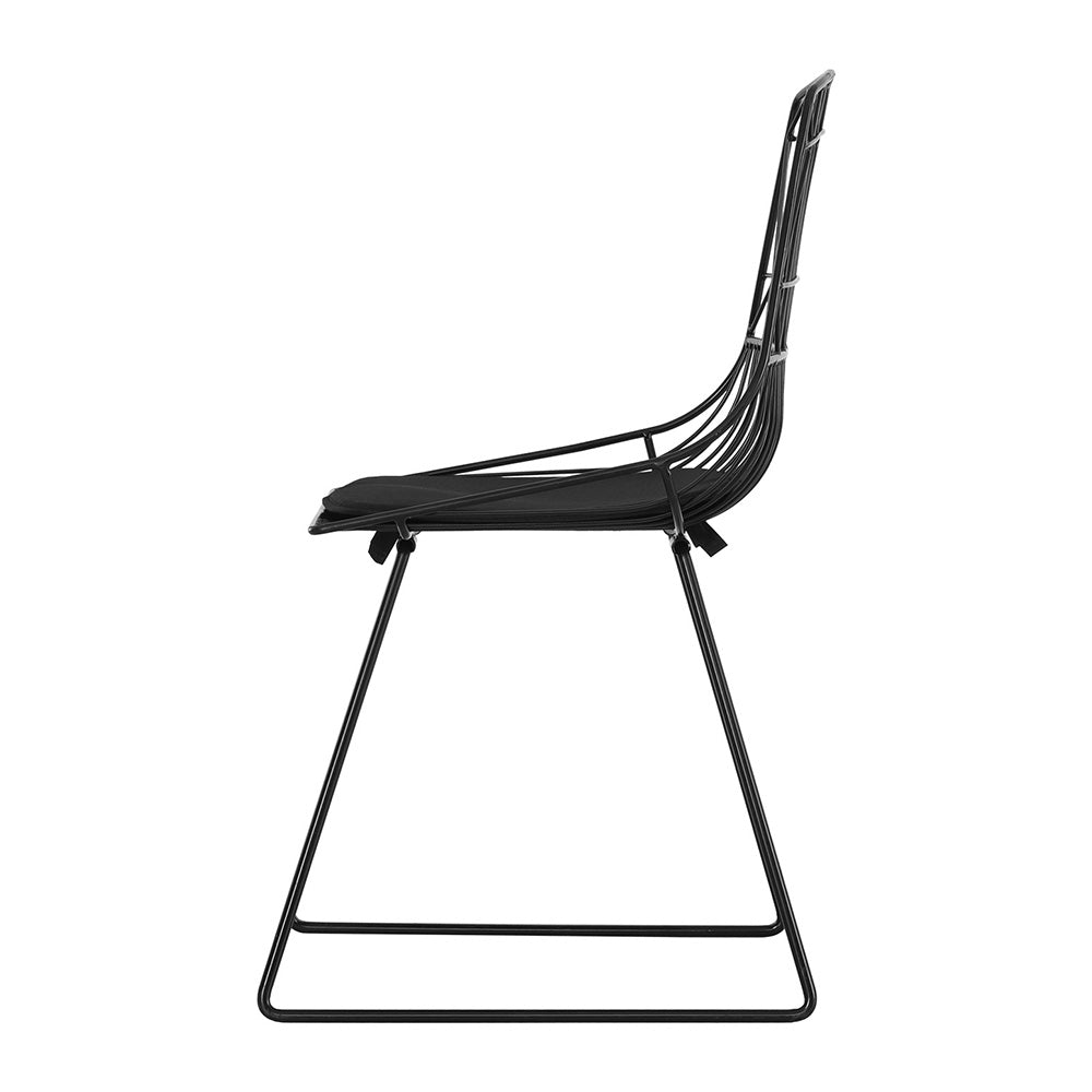 Marlook 2PC Outdoor Dining Chairs Steel Lounge Chair Patio Garden Furniture