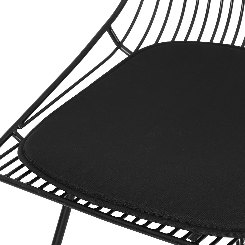 Marlook 2PC Outdoor Dining Chairs Steel Lounge Chair Patio Garden Furniture