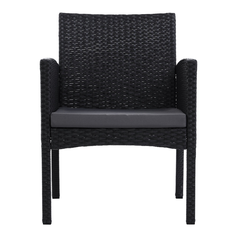 Marlook 2PC Outdoor Dining Chairs Patio Furniture Rattan Lounge Chair XL Ezra