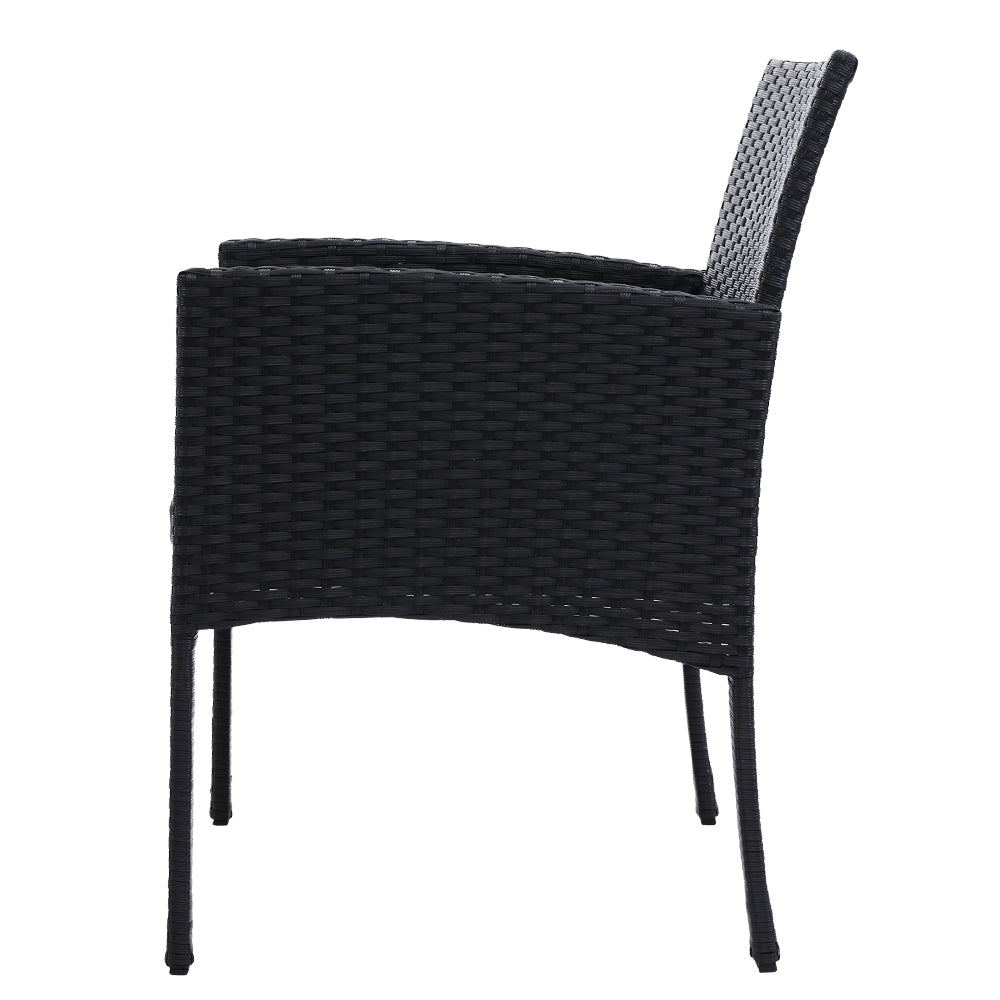 Marlook 2PC Outdoor Dining Chairs Patio Furniture Rattan Lounge Chair XL Ezra