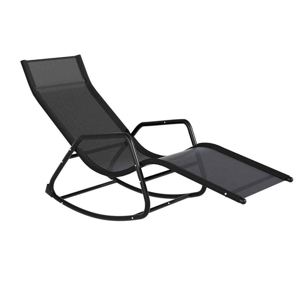 Marlook Sun Lounge Rocking Chair Outdoor Lounger Patio Furniture Pool Garden