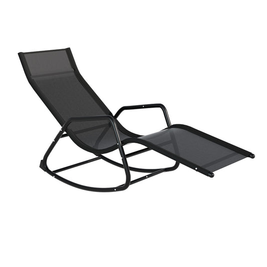 Marlook Sun Lounge Rocking Chair Outdoor Lounger Patio Furniture Pool Garden