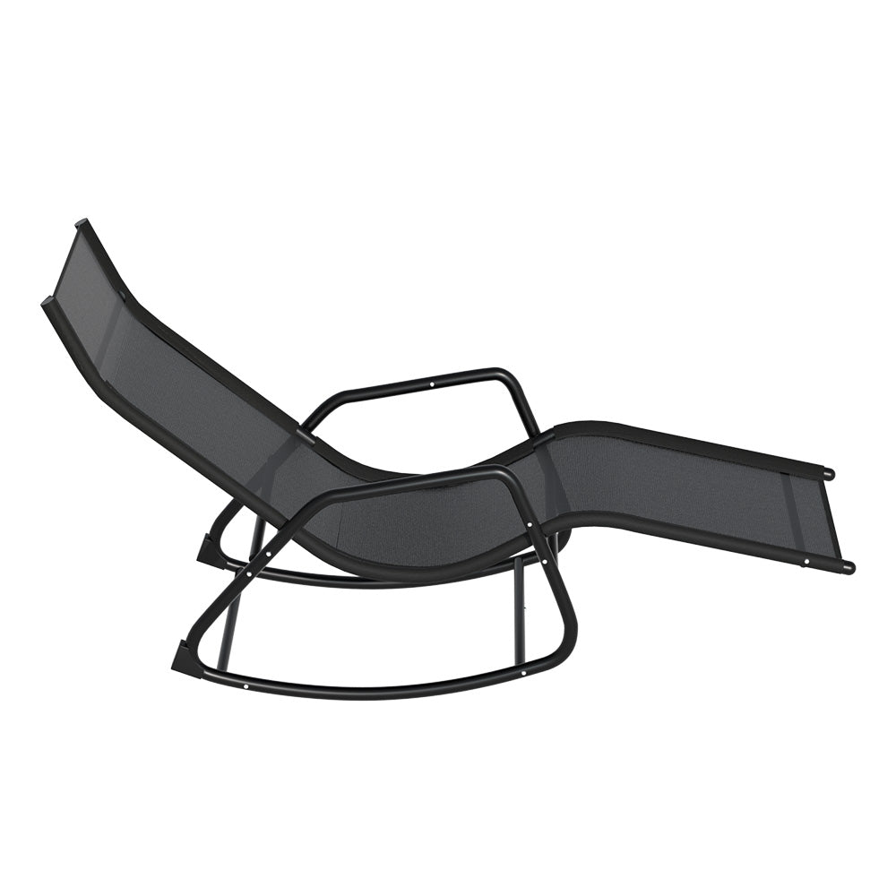 Marlook Sun Lounge Rocking Chair Outdoor Lounger Patio Furniture Pool Garden