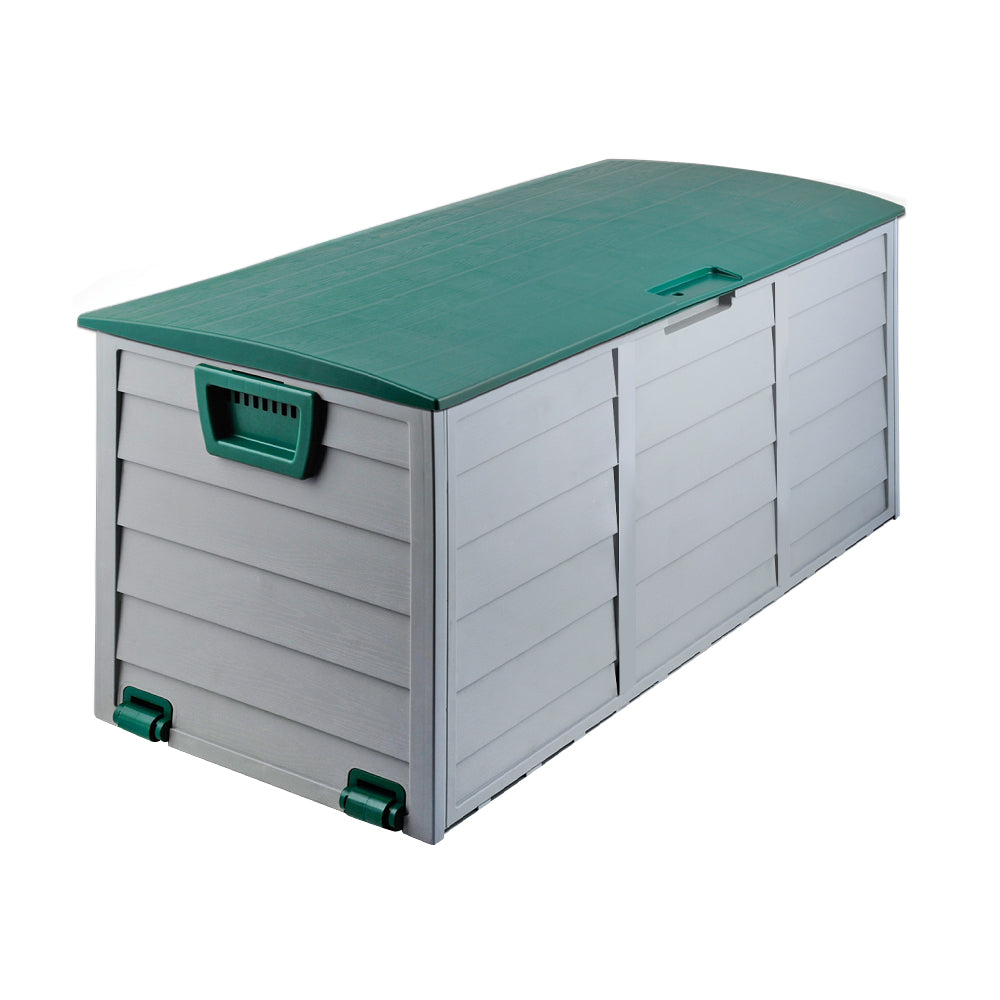 Marlook Outdoor Storage Box 290L Lockable Organiser Garden Deck Shed Tool Green