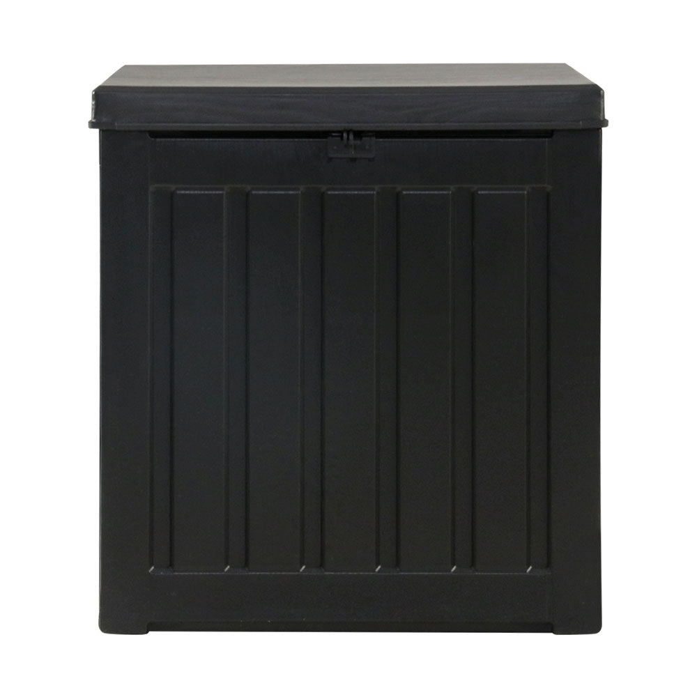 Marlook Outdoor Storage Box 80L Container Lockable Garden Toy Tool Shed Black