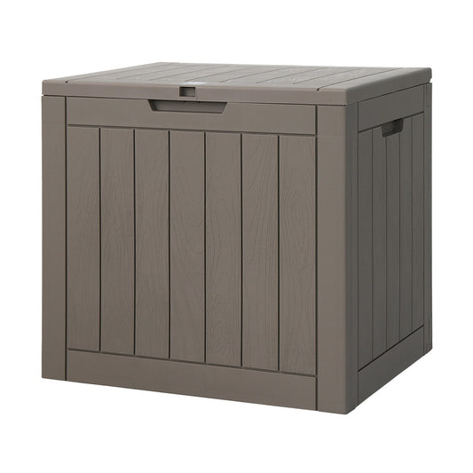 Marlook Outdoor Storage Box 118L Container Lockable Indoor Garden Toy Tool Shed Grey