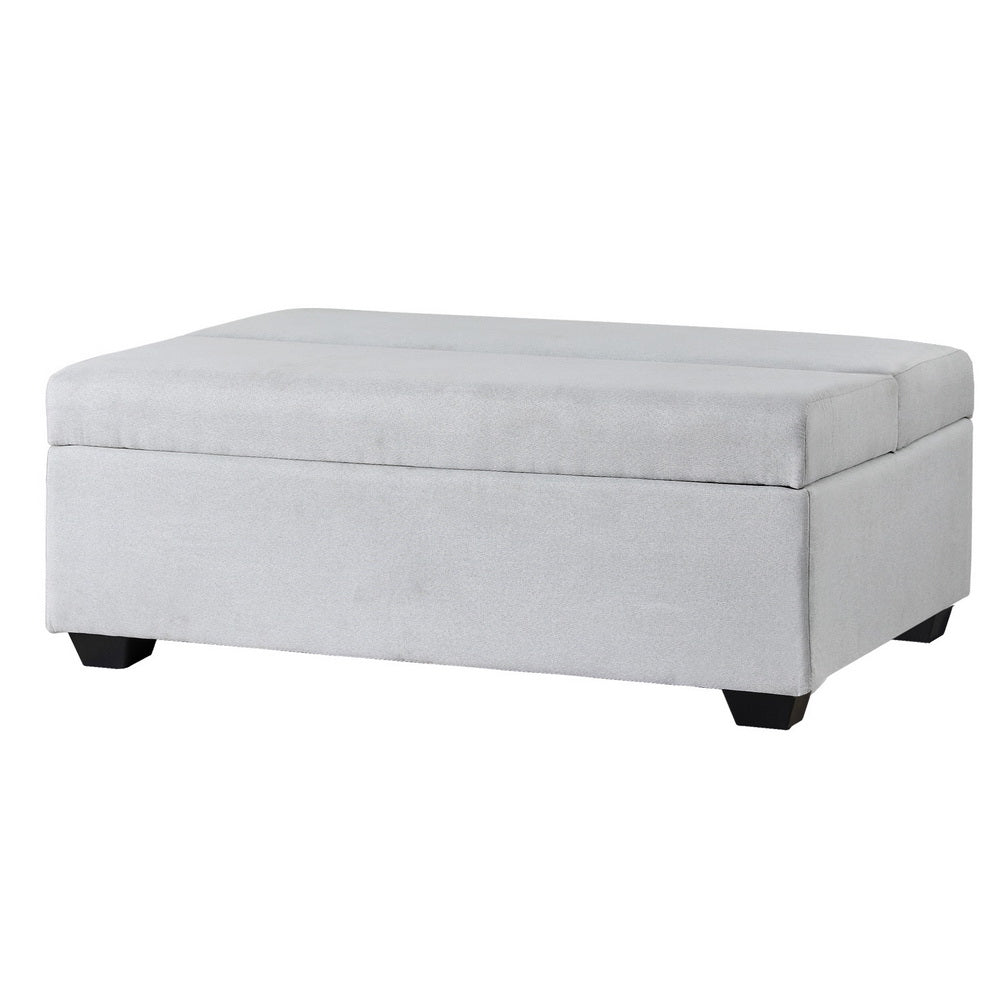 Marlook Ottoman Storage Sofa Bed 112cm Foldable Grey