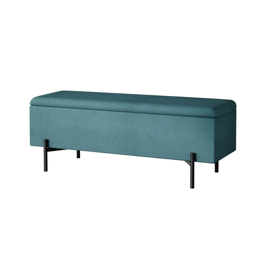 Marlook Storage Ottoman Blanket Box 140cm Velvet Green