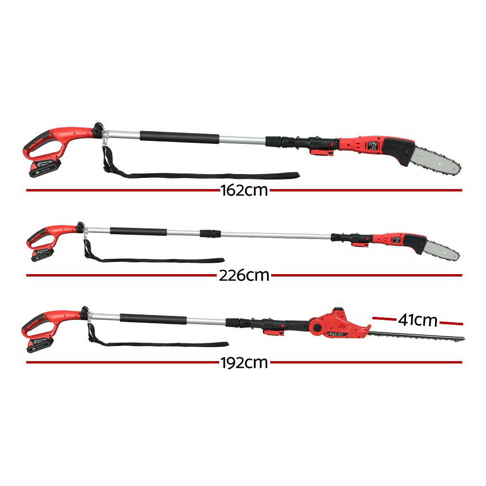 Marlook Chainsaw Trimmer Cordless Pole Chain Saw 20V 8inch Battery 2.7m Reach