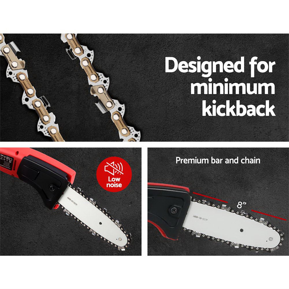 Marlook Chainsaw Trimmer Cordless Pole Chain Saw 20V 8inch Battery 2.7m Reach