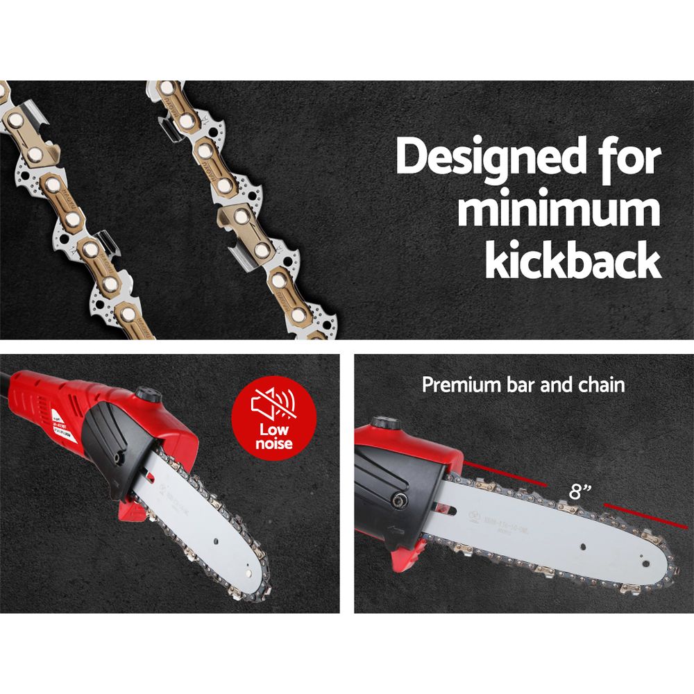 Marlook Chainsaw Cordless Pole Chain Saw 20V 8in Pruner 2.7m Long Reach Battery
