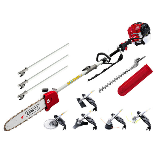 Marlook 65CC Pole Chainsaw Hedge Trimmer Brush Cutter Whipper Saw Snipper 7-in-1