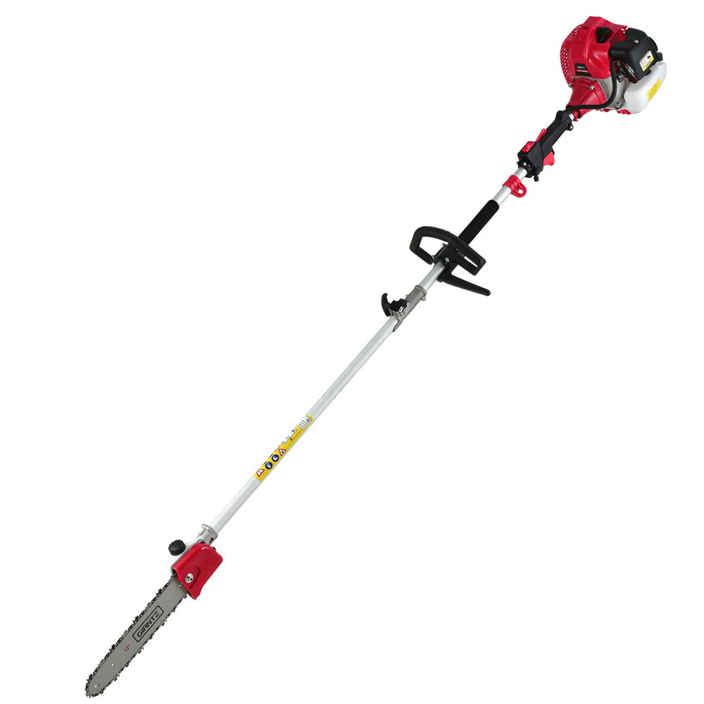 Marlook 65CC Pole Chainsaw Hedge Trimmer Brush Cutter Whipper Snipper 7-in-1 5.6m