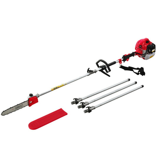 Marlook 62CC Pole Chainsaw 12in Chain Saw Petrol 5.6m Long Reach Red