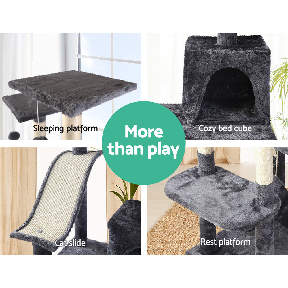 Marlook Cat Tree 171cm Tower Scratching Post Scratcher Wooden Condo House Bed Toys