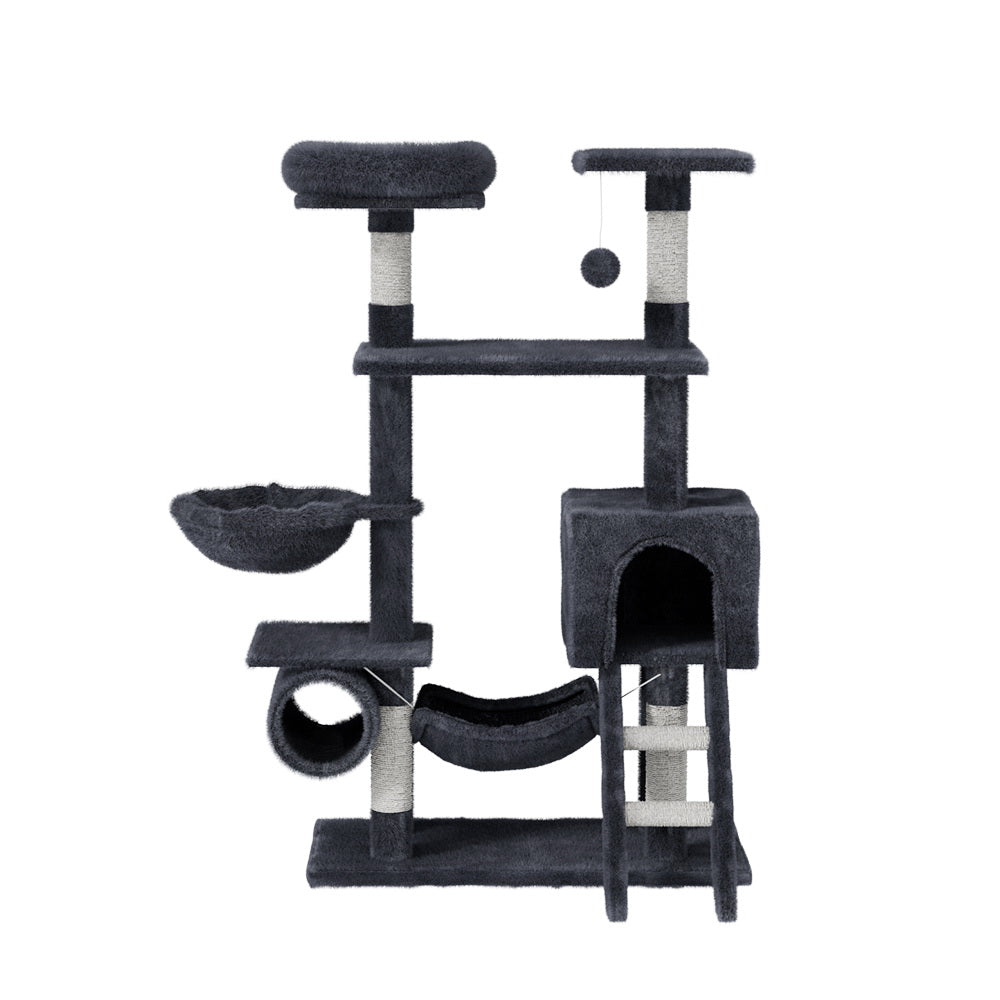 Marlook Cat Tree 144cm Tower Scratching Post Scratcher Wood Condo Toys House Bed
