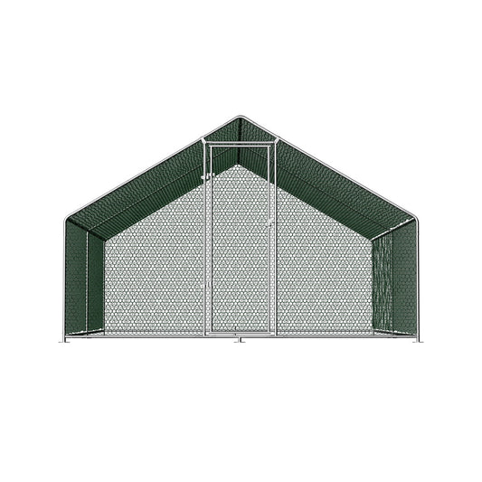 Marlook Chicken Coop Cage 3x4x2m Galvanised Steel