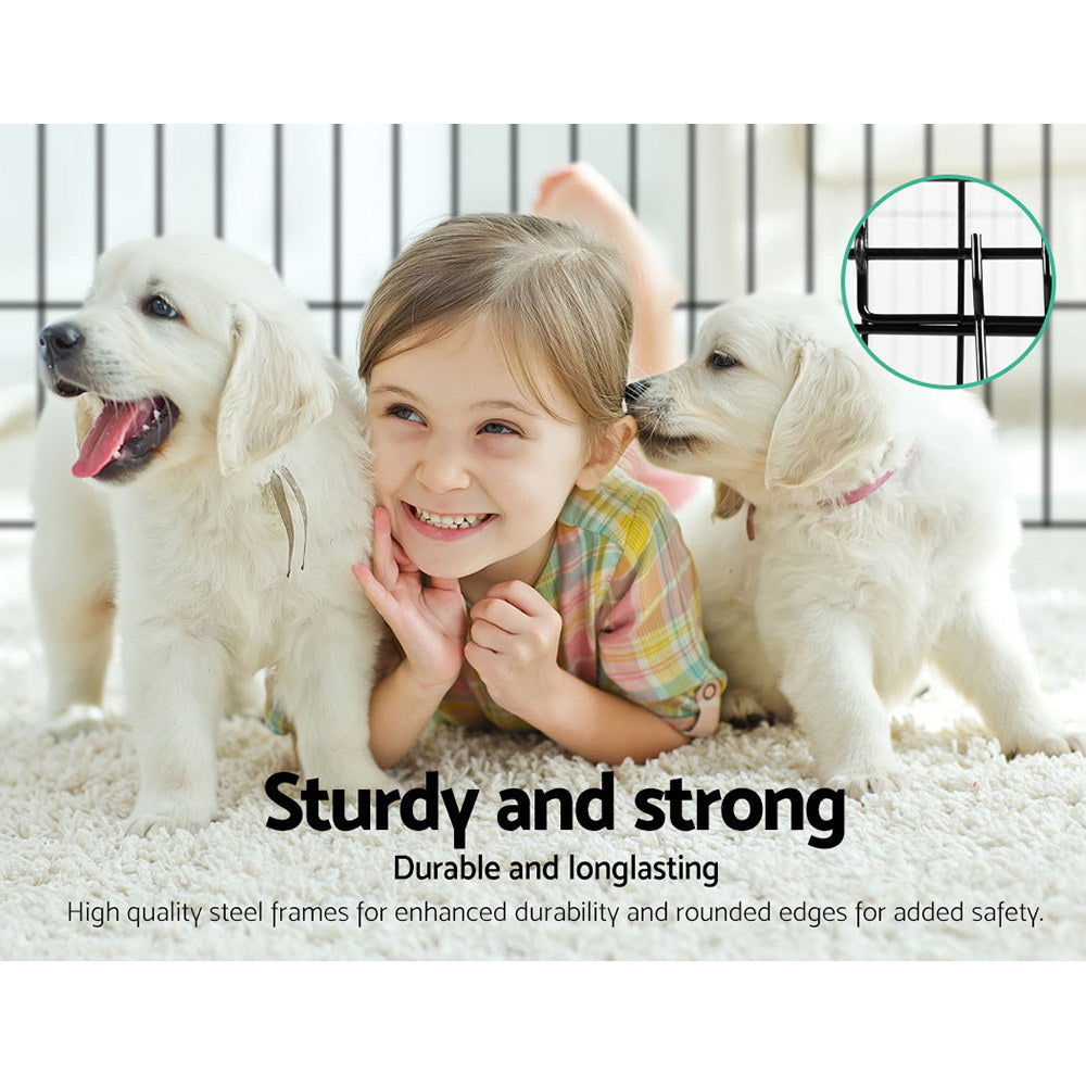 Marlook 36" 8 Panel Dog Playpen Pet Fence Exercise Cage Enclosure Play Pen