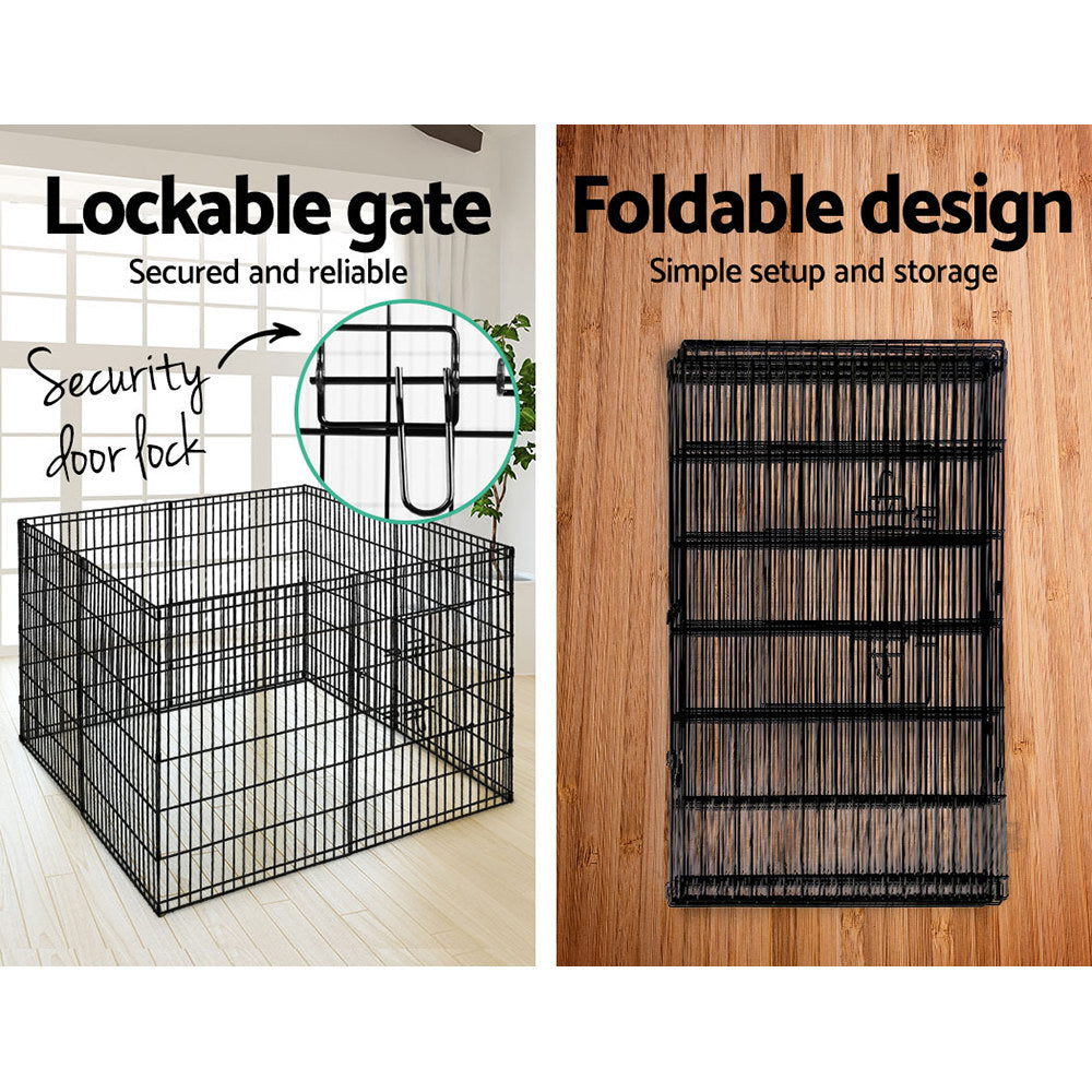 Marlook 36" 8 Panel Dog Playpen Pet Fence Exercise Cage Enclosure Play Pen