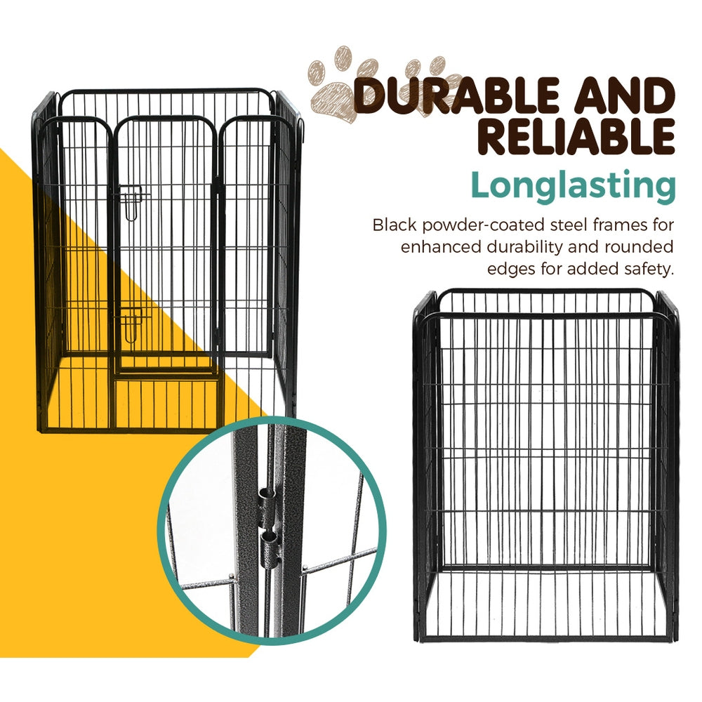 Marlook 40" 8 Panel Dog Playpen Pet Exercise Cage Enclosure Fence Play Pen