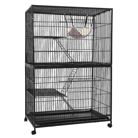 Marlook Rabbit Cage 142cm Hutch 4 Level Bird Guinea Pig Ferret