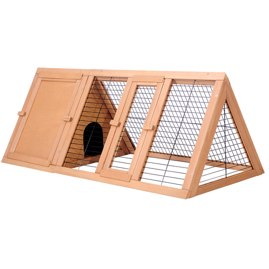 Marlook Rabbit Hutch 119cm x 51cm x 44cm Chicken Coop Large Run Wooden Cage Outdoor
