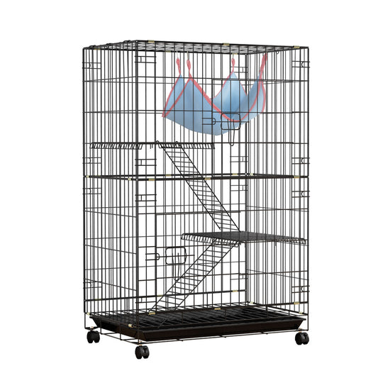 Marlook Rabbit Cage 100cm Hutch 3 Level Indoor Guinea Pig Ferret