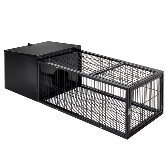 Marlook Rabbit Cage 122x52cm Hutch Enclosure Carrier Metal