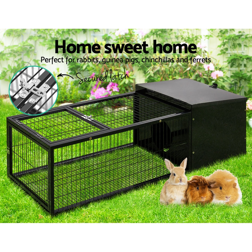 Marlook Rabbit Cage 122x52cm Hutch Enclosure Carrier Metal