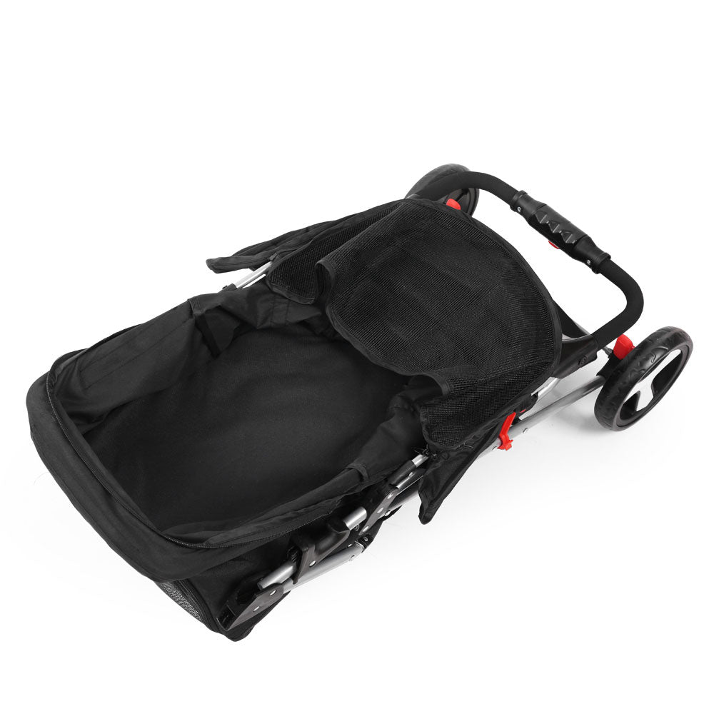 Marlook 4 Wheel Pet Stroller - Black