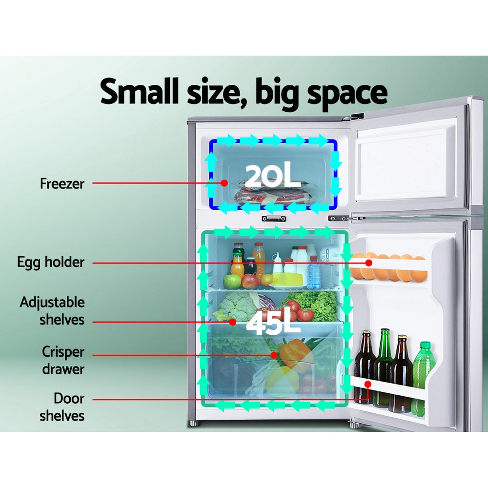 Marlook 65L Portable Fridge Freezer Bar Upright 12V/24V/240V Camping Marlook
