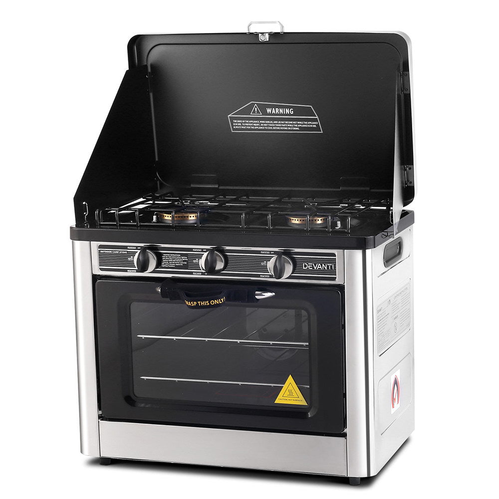 Marlook Portable Gas Oven LPG Silver