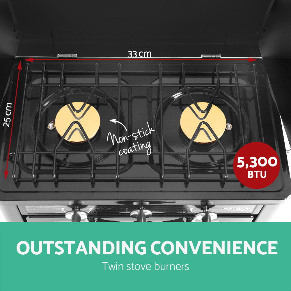 Marlook Portable Gas Oven LPG Silver
