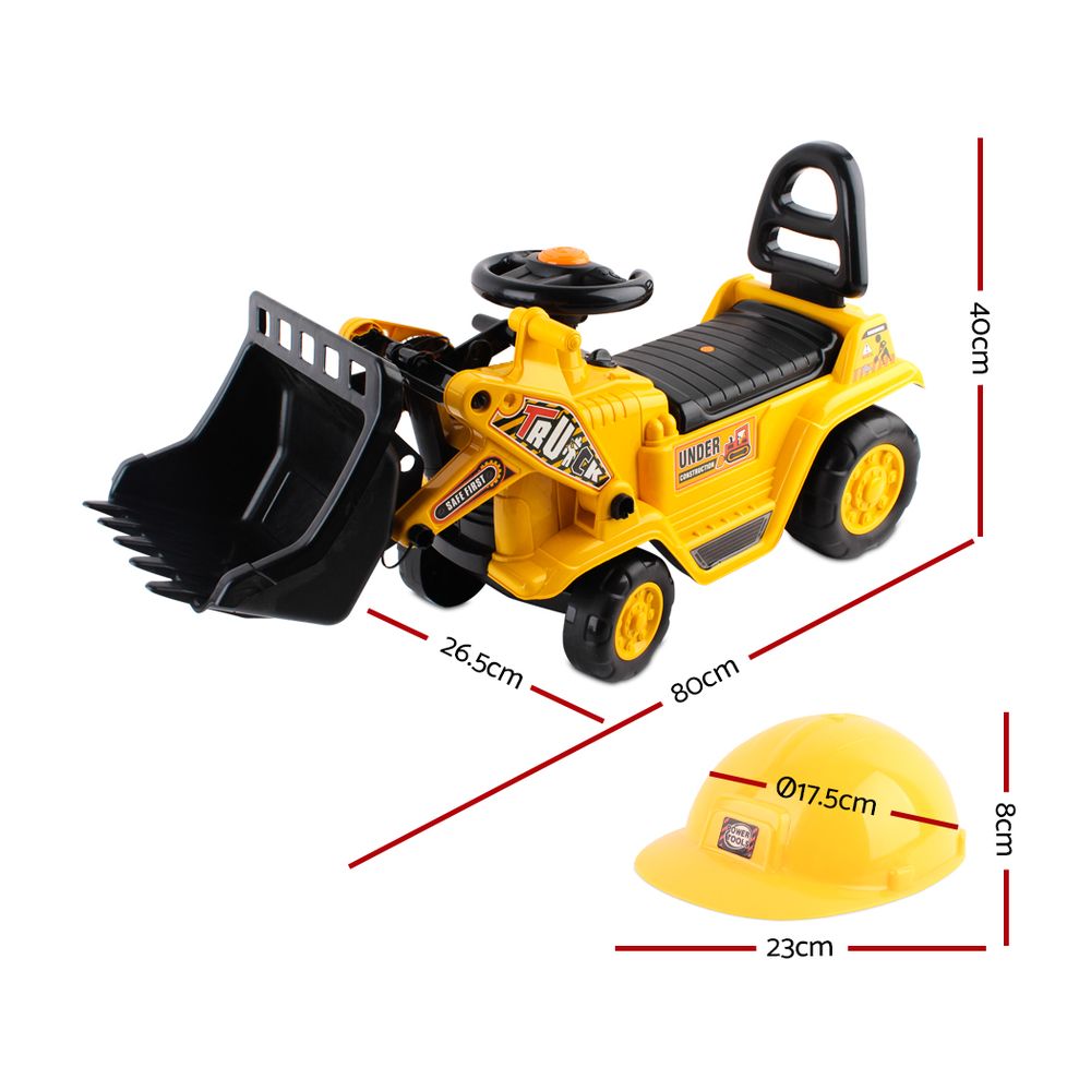 Marlook Ride On Car Toys Kids Excavator Bulldozer Sandpit Digger Car Pretend Play