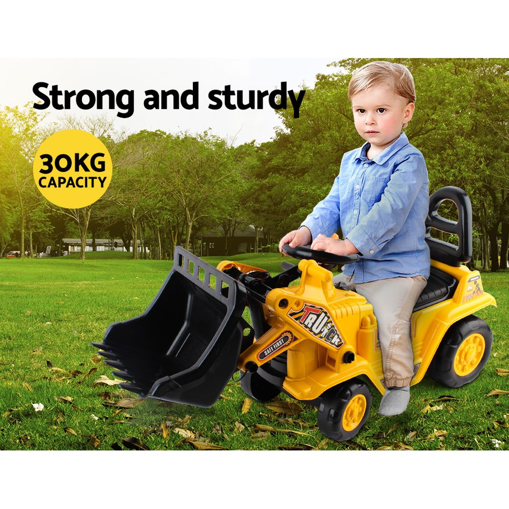 Marlook Ride On Car Toys Kids Excavator Bulldozer Sandpit Digger Car Pretend Play