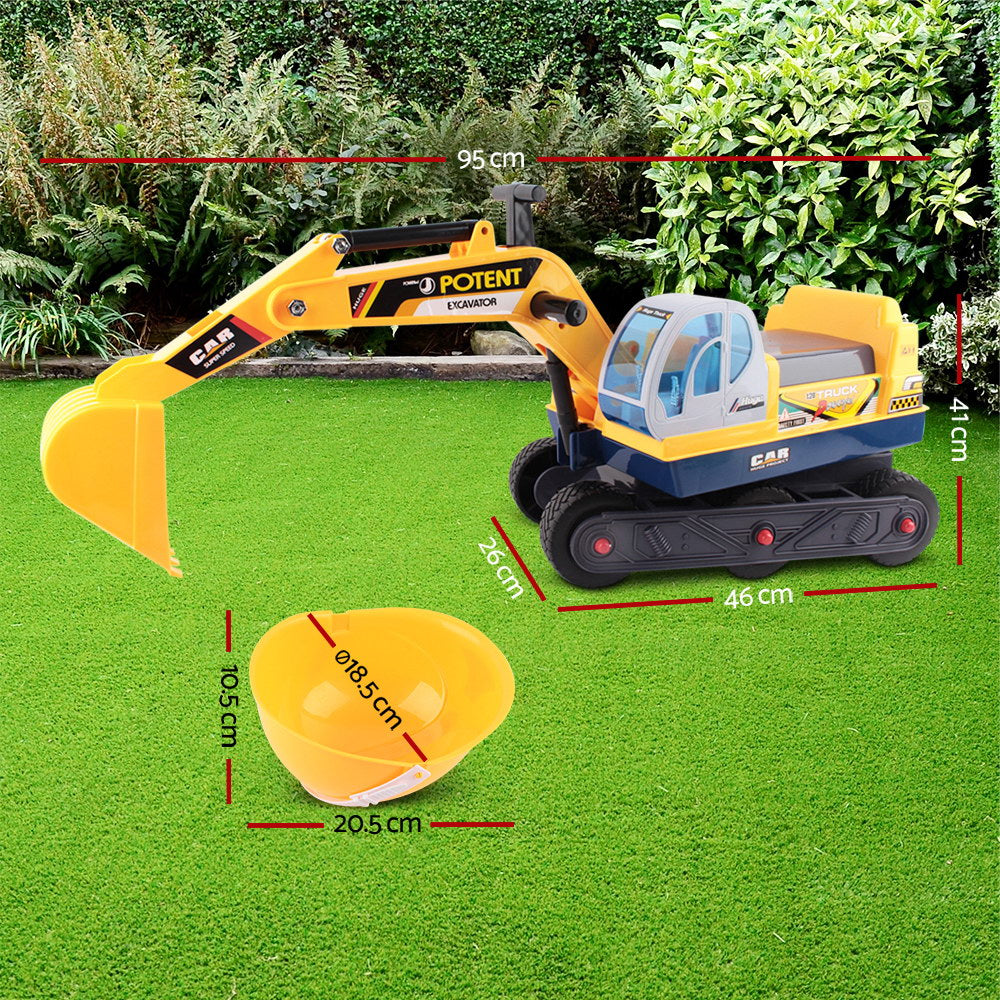 Marlook Ride On Car Toys Kids Excavator Digger Sandpit Bulldozer Car Pretend Play
