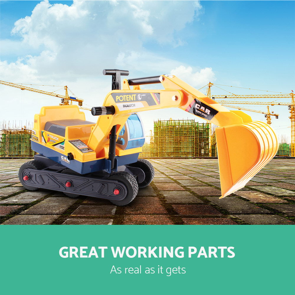 Marlook Ride On Car Toys Kids Excavator Digger Sandpit Bulldozer Car Pretend Play