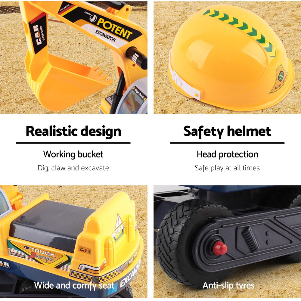 Marlook Ride On Car Toys Kids Excavator Digger Sandpit Bulldozer Car Pretend Play