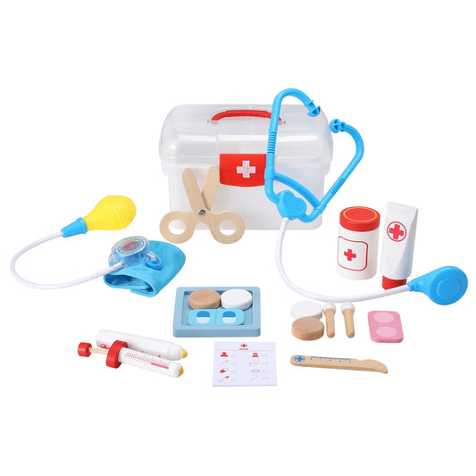 Marlook Kids Doctor Nurse Medical Case Pretend Play Set Stethoscope Medicine Toys