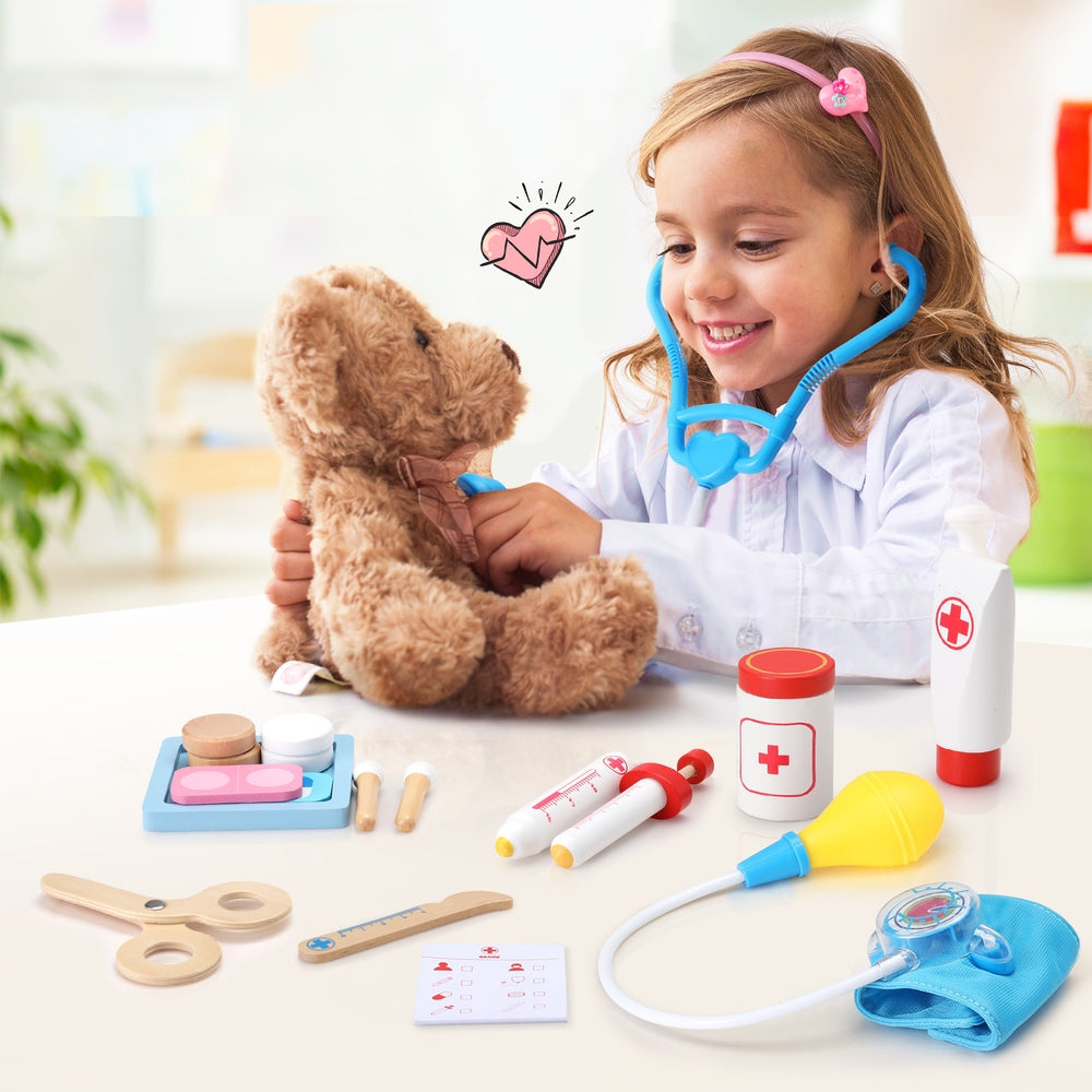 Marlook Kids Doctor Nurse Medical Case Pretend Play Set Stethoscope Medicine Toys