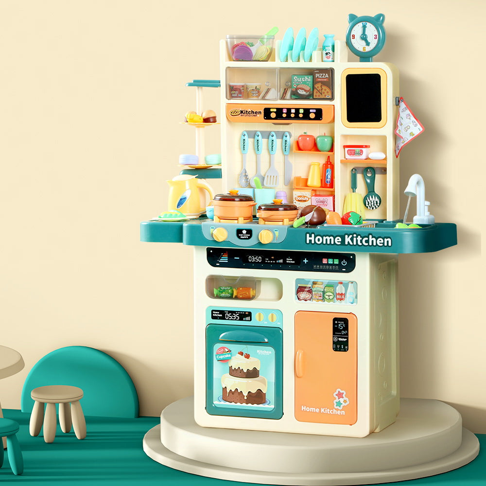 Marlook Kids Kitchen Pretend Play Set Cooking Sound Steam Light Function